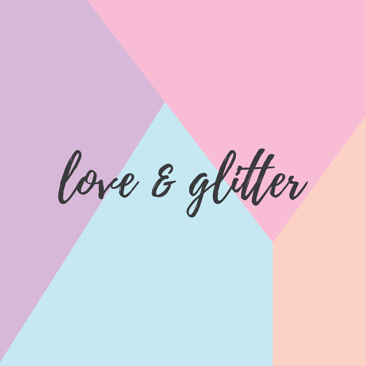 love pink logo glitter