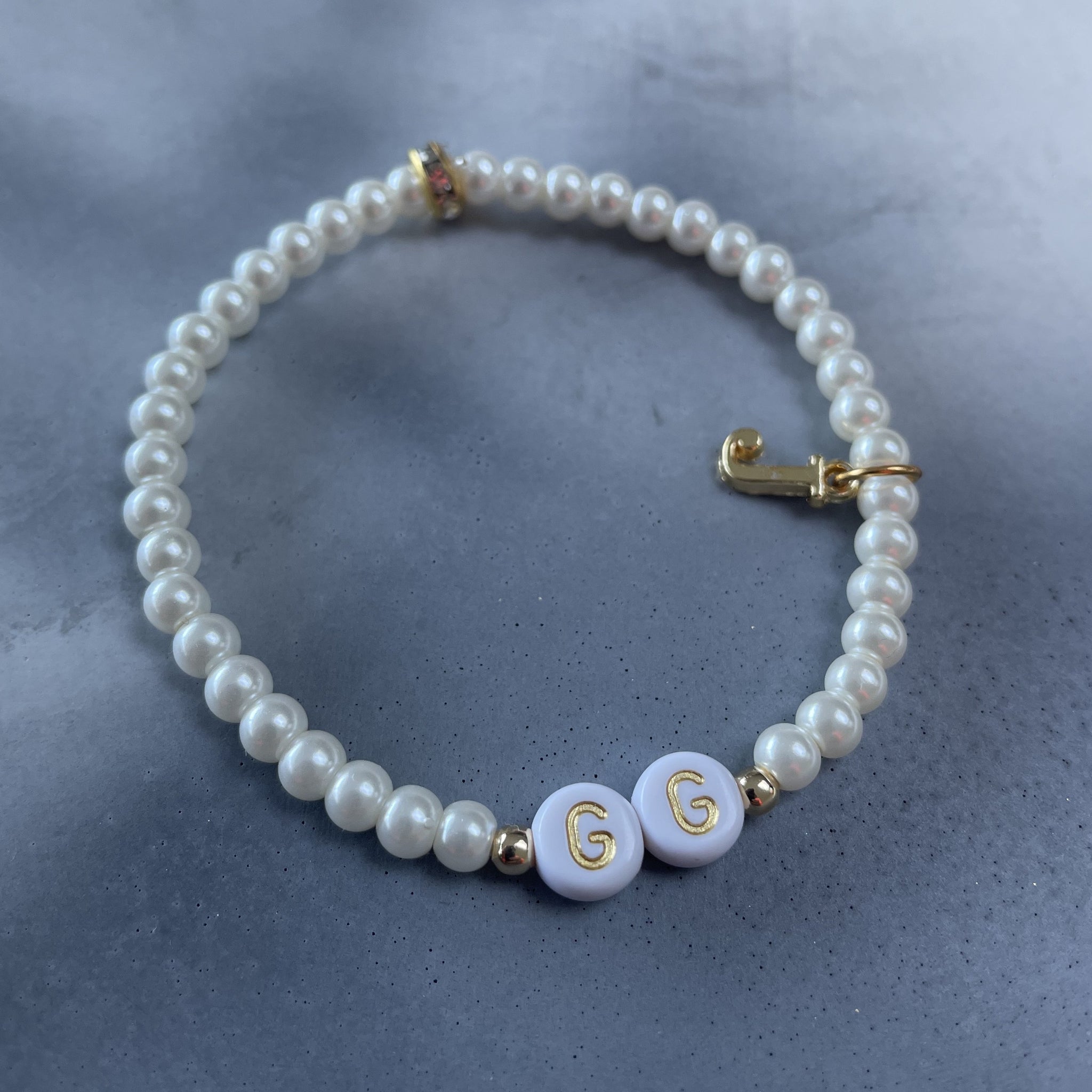 Glass pearl clearance bracelet