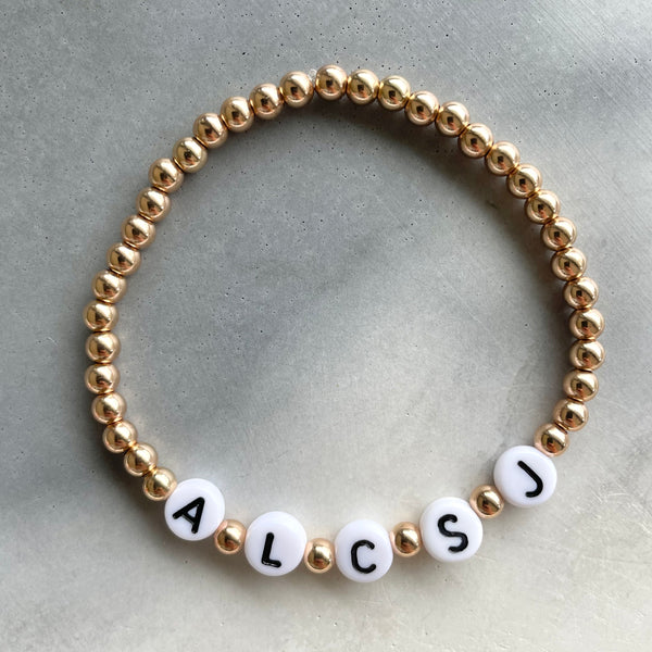 Gold Filled/Sterling Silver Name Bracelet